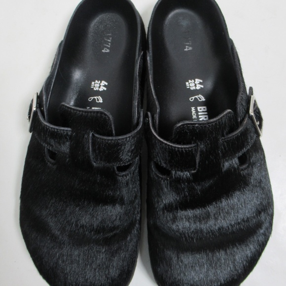 Birkenstock 1774 Men\'s Boston Cowhide Clog Black Size 11 US / 10 UK / 44 EU